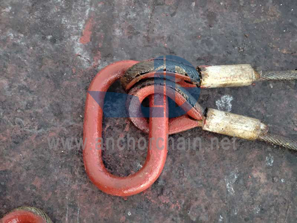 Cosa Dúbailte Brúite Wire Rope Sling