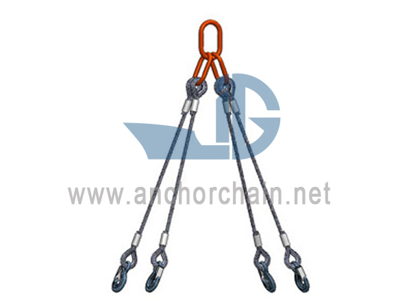 Sling Rópa Sreang Spliced ​​Ceithre Cosa