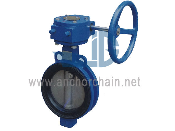 Comhlaí Féileacán Wafer Mara Le Worm Gear JIS F7480