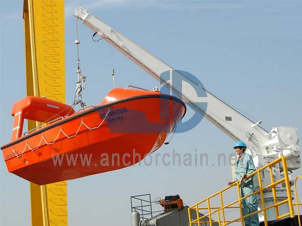 Lámhleabhar Lámh Aonair Slewing Liferaft Davit