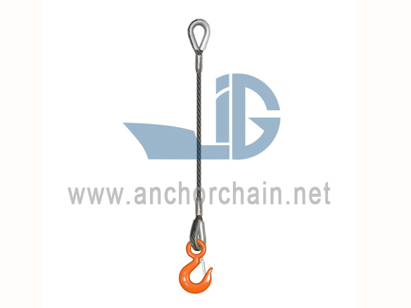 Slingle Leg Spliced ​​Wire Rope Sling